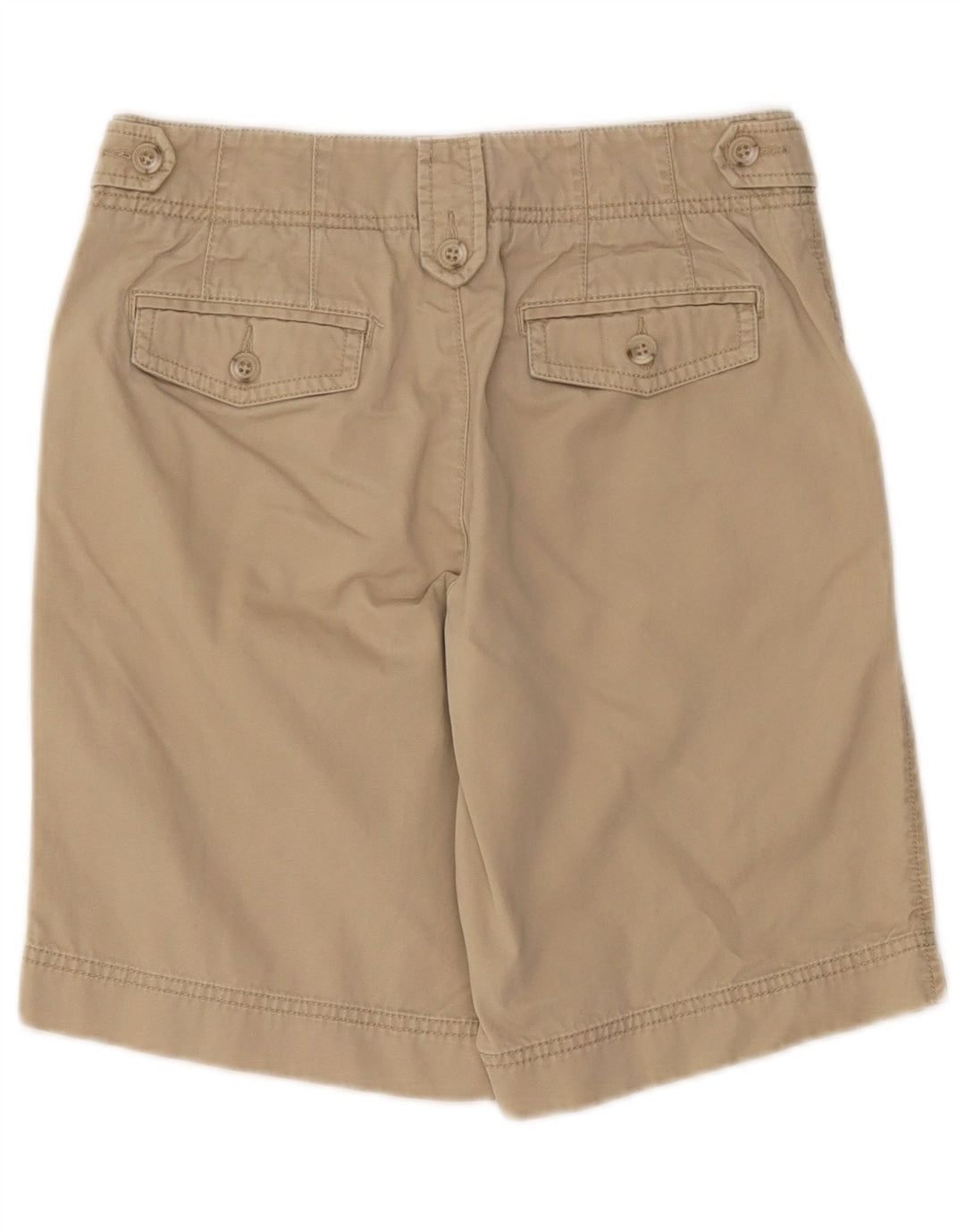 EDDIE BAUER Womens Vashon Fit Chino Shorts US 2 XS W25 Beige Cotton