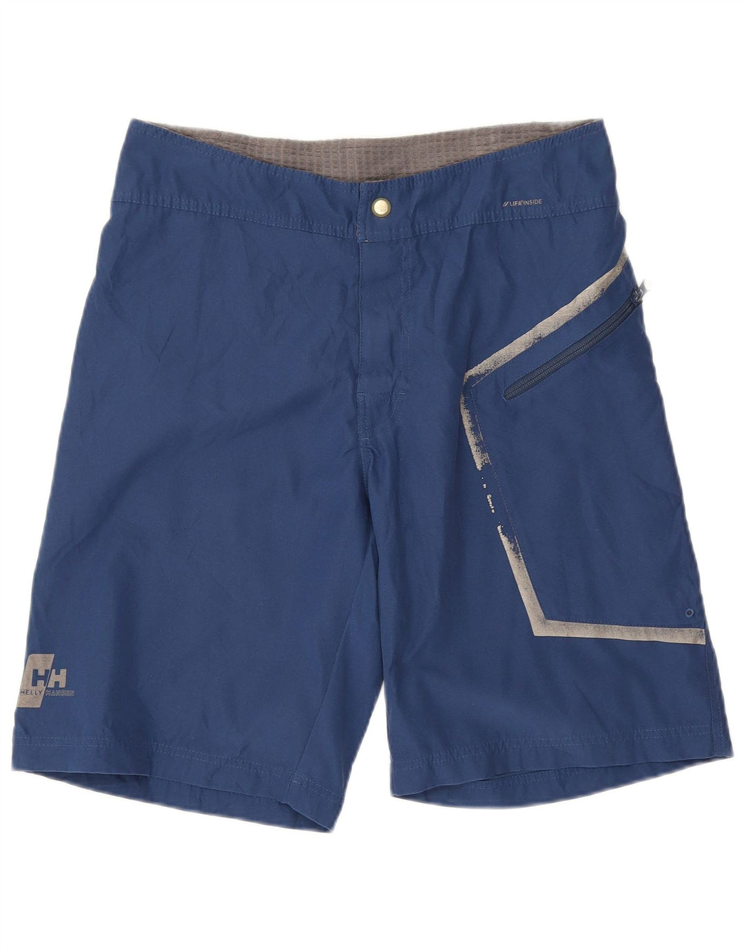 Helly Hansen Mens Graphic Shorts EU 50 Large W32 Navy Blue Polyester