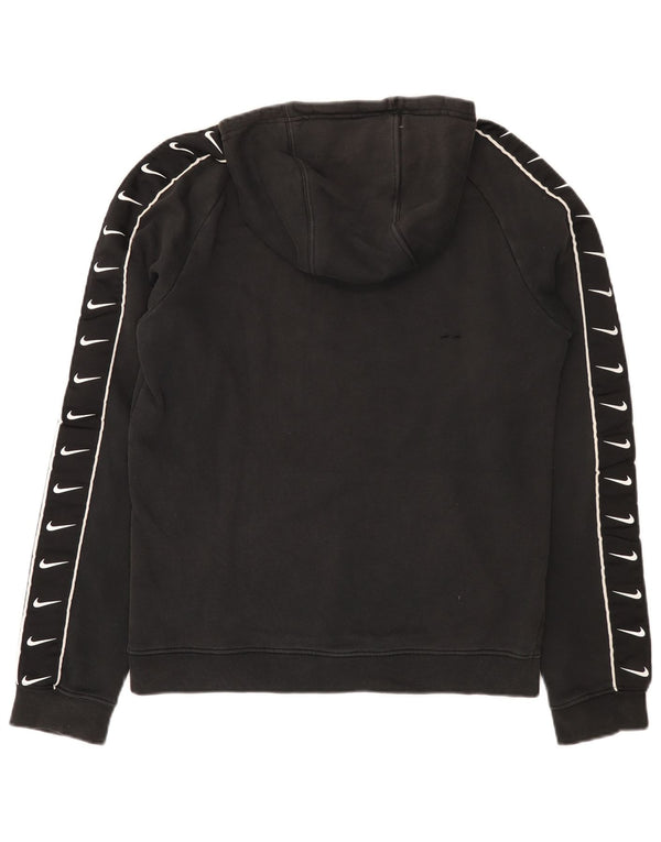 Nike Mens Graphic Hoodie Jumper Small Black Cotton