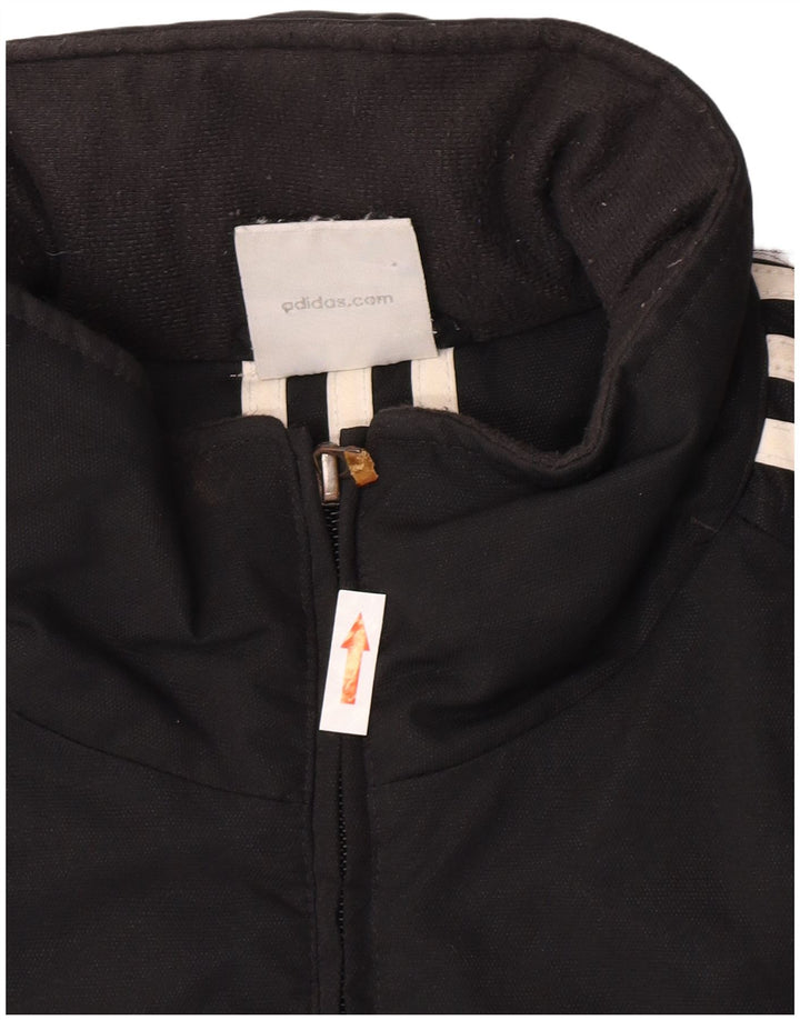 Adidas Mens Windbreaker Jacket UK 38 Medium Black Polyamide
