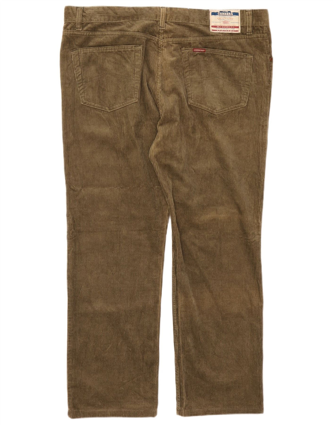 CARRERA Mens Straight Corduroy Trousers W44 L30 Green