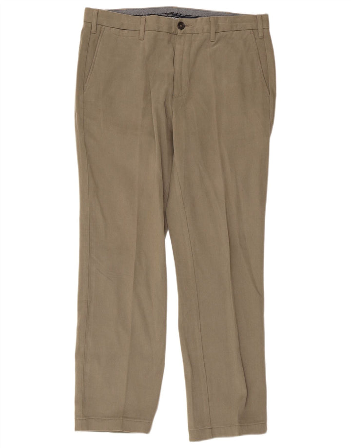HENRY COTTONS Mens Straight Chino Trousers IT 50 Large W34 L29 Beige
