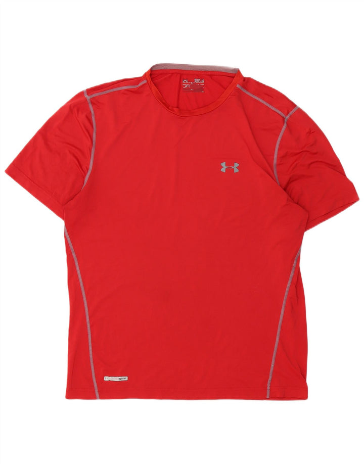 UNDER ARMOUR Mens T-Shirt Top XL Red