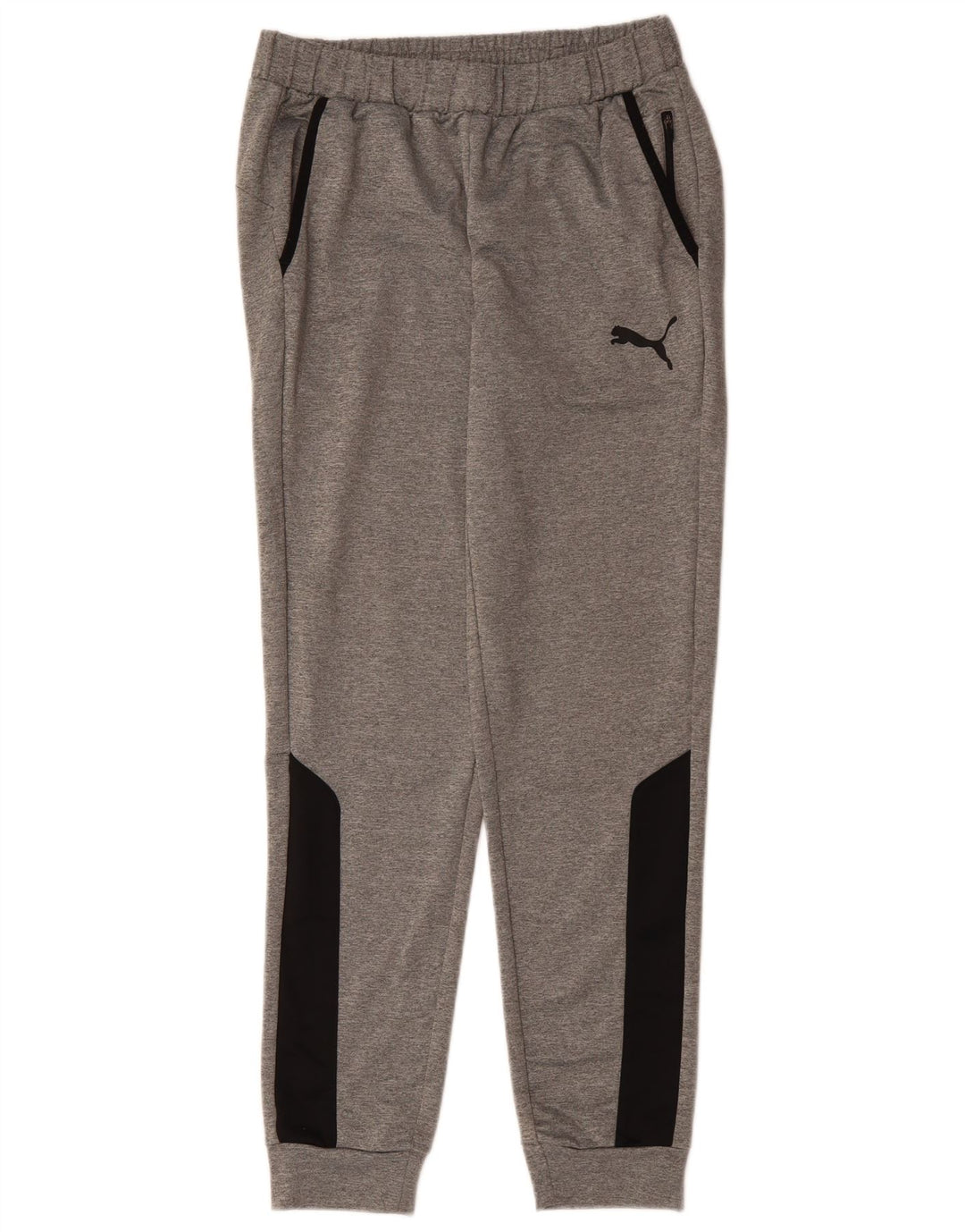 Puma Mens Tracksuit Trousers Joggers Medium Grey Colourblock Polyester