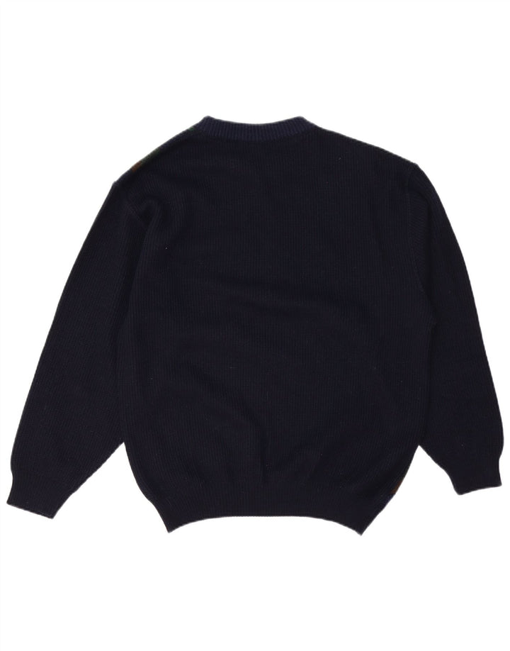 THOMAS LLOYD Womens Crew Neck Jumper Sweater UK 16 Large Navy Blue