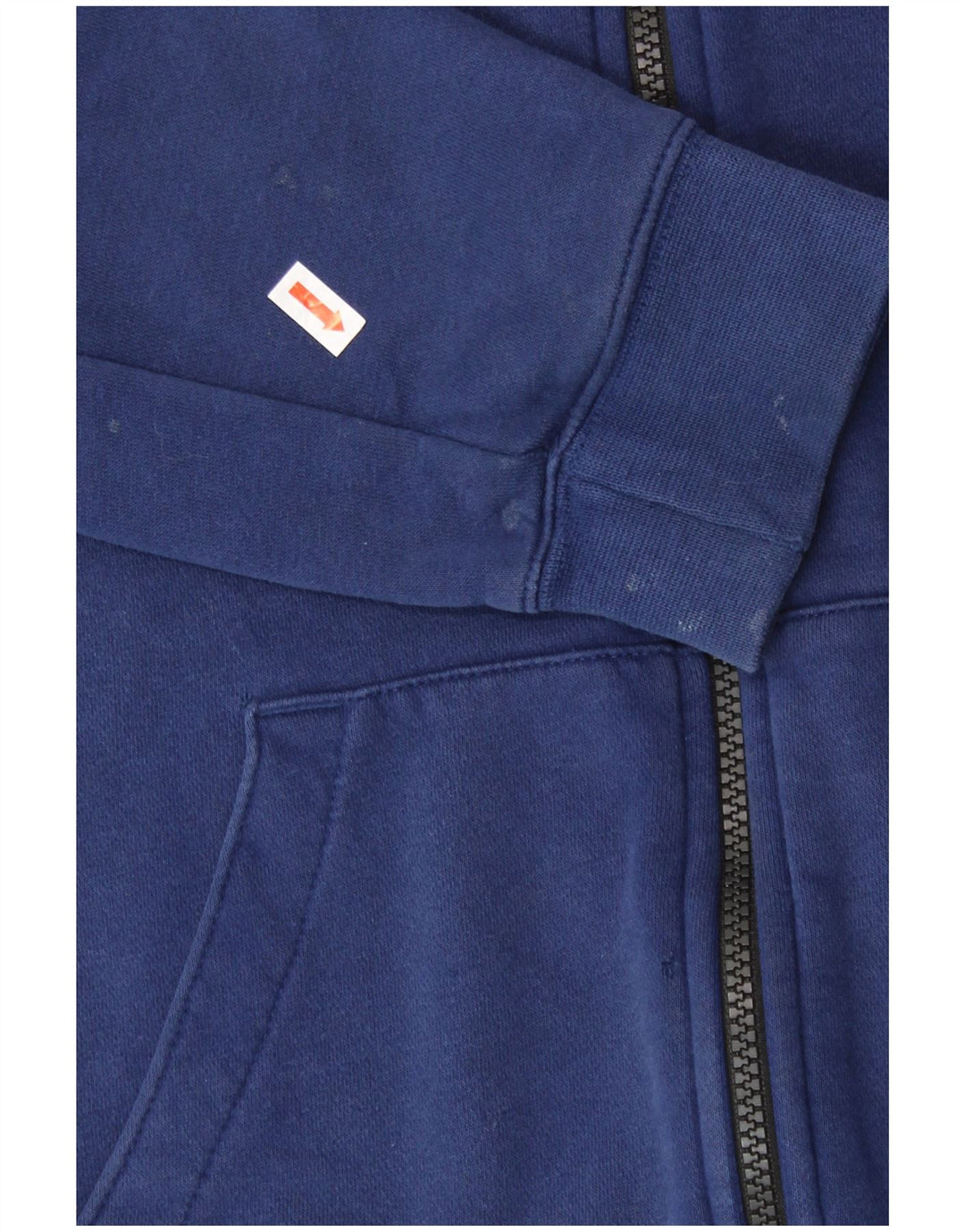 Nike Boys Air Zip Hoodie Sweater 13-14 Years XL Blue Colourblock Cotton