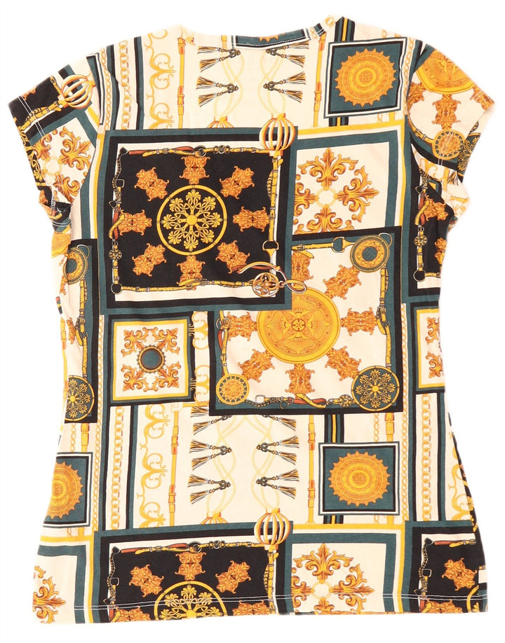 Guess Womens Graphic T-Shirt Top UK 12 Medium Multicoloured