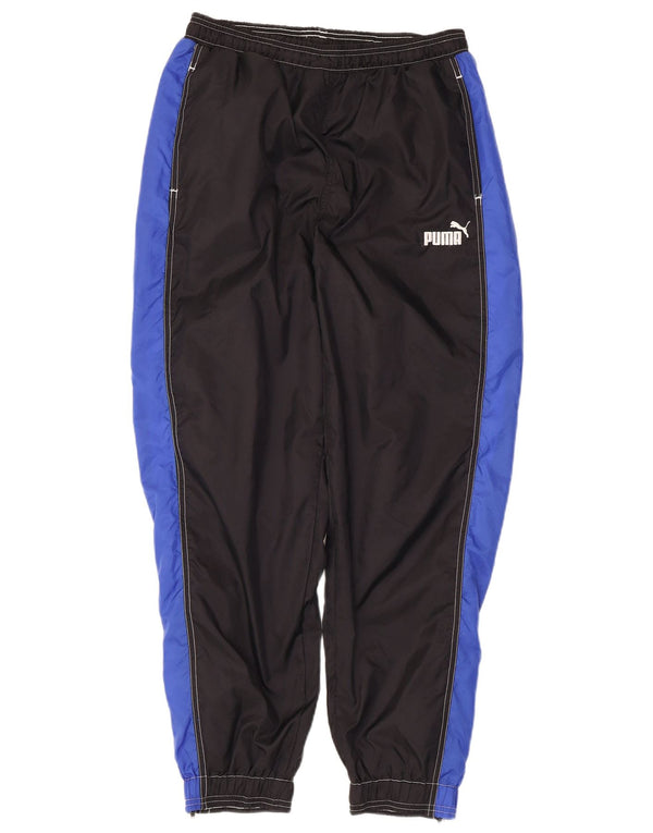 Puma Mens Tracksuit Trousers Joggers Medium  Black Colourblock Polyamide