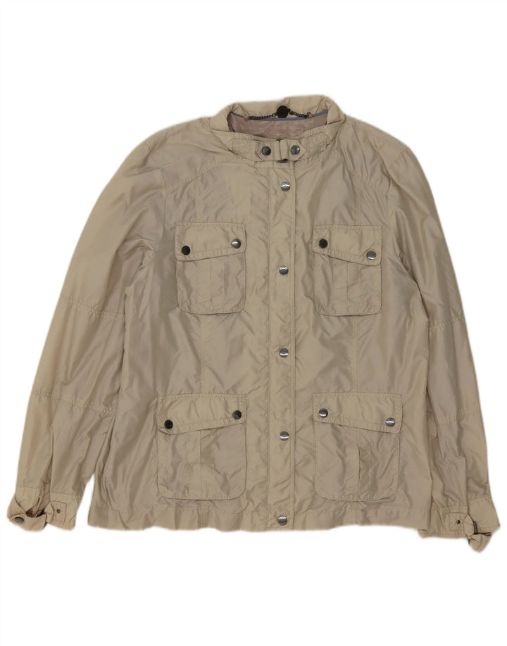 Autograph  Womens Utility Jacket UK 14 Large Beige Polyester