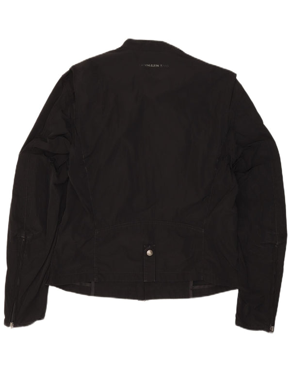 Calvin Klein Jeans Mens Graphic Racer Jacket UK 42 XL Black