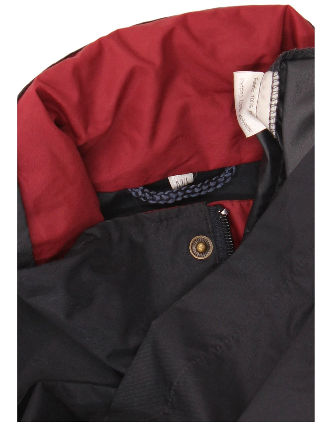 SPALDING Mens Windbreaker Jacket UK 38 Medium Navy Blue Nylon