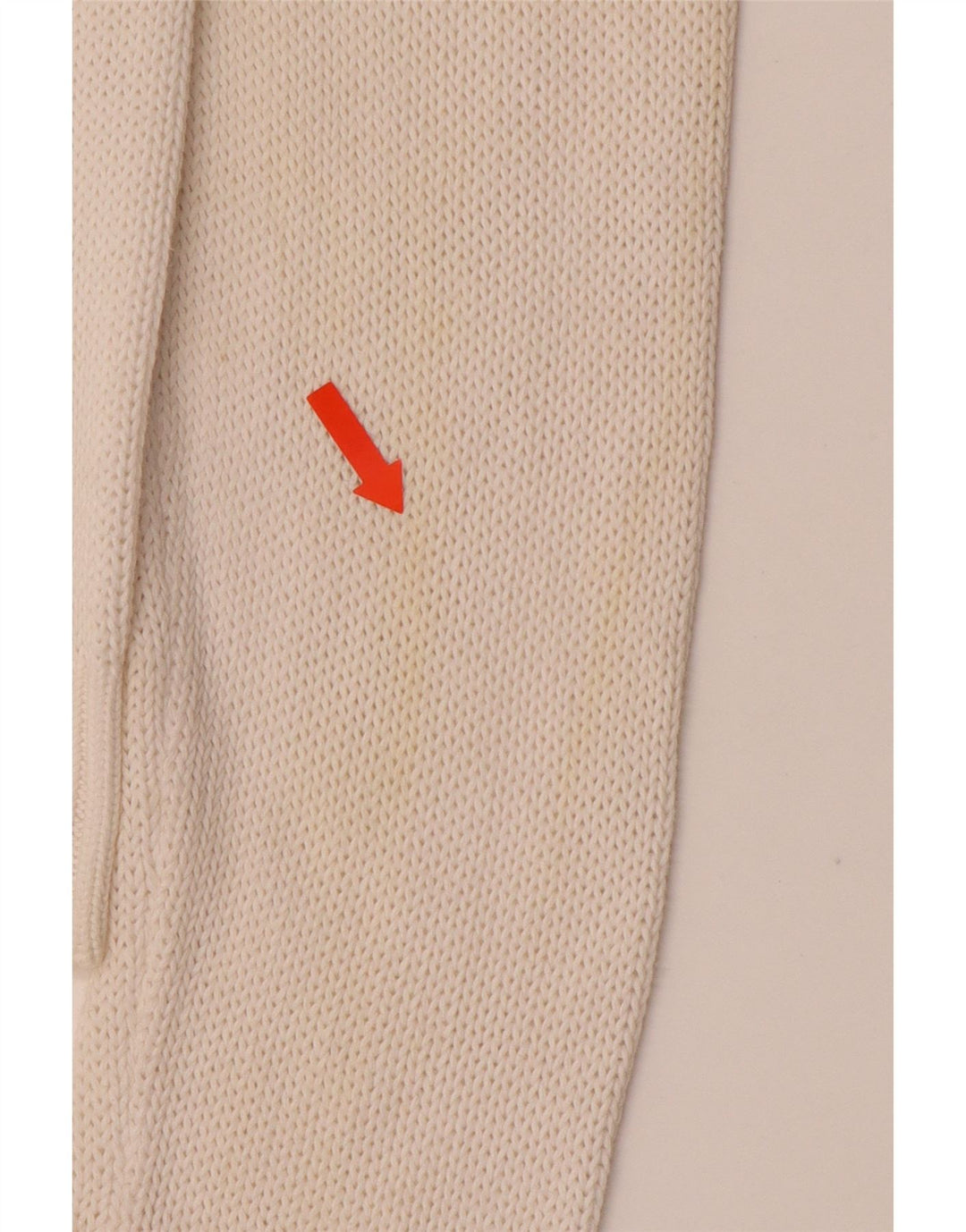 ARMANI JEANS Womens V-Neck Jumper Sweater UK 16 Large White Cotton