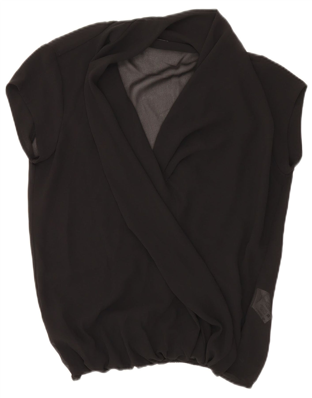 Sandro Ferrone Womens See Through Blouse Top UK 10 Small Black Polyester