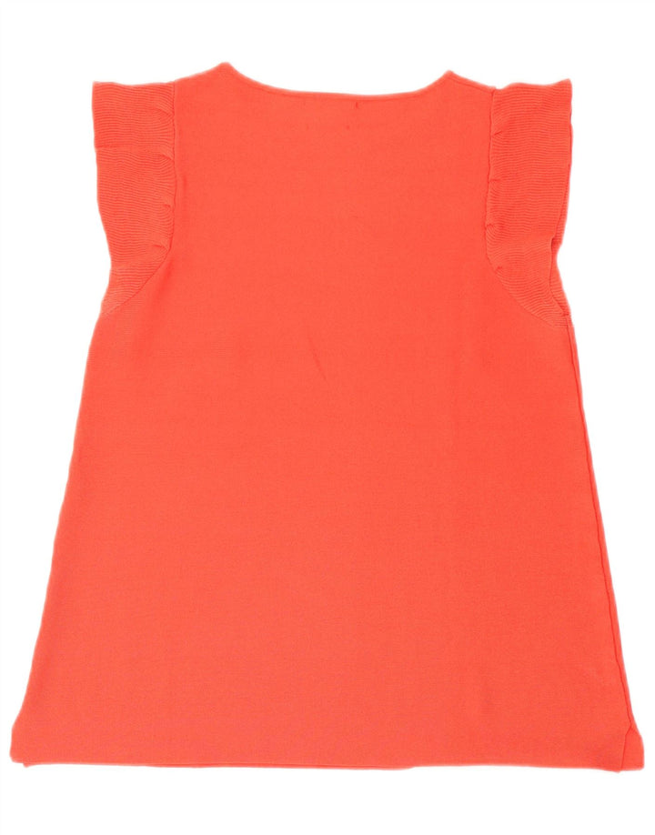Massimo Dutti Womens Blouse Top UK 10 Small Red