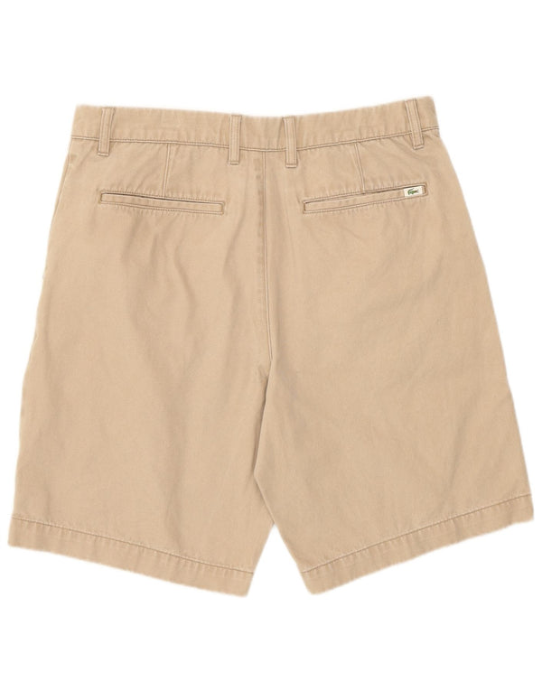 Lacoste Mens Regular Fit Chino Shorts Size 40 Medium W32 Beige Cotton
