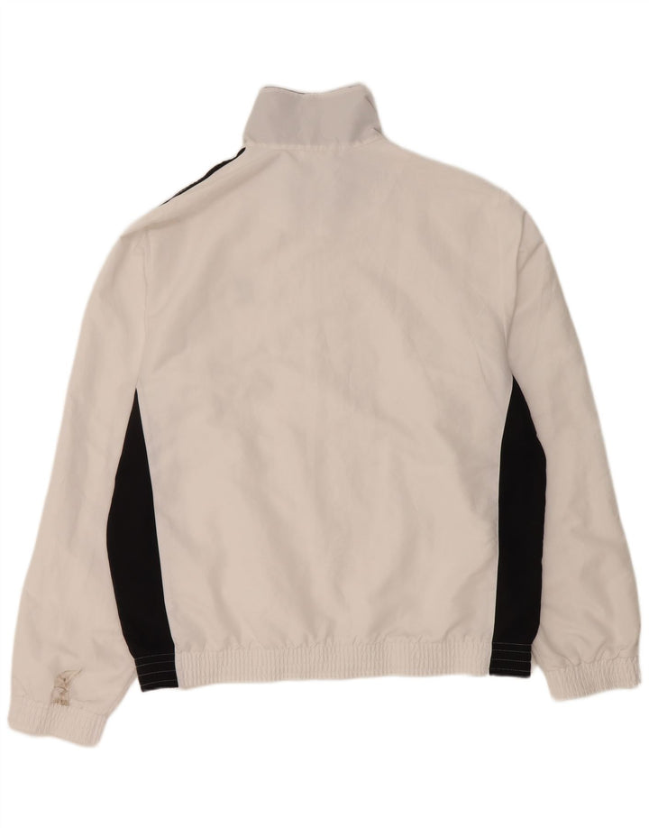 LOTTO Mens Tracksuit Top Jacket XL White Colourblock Polyester