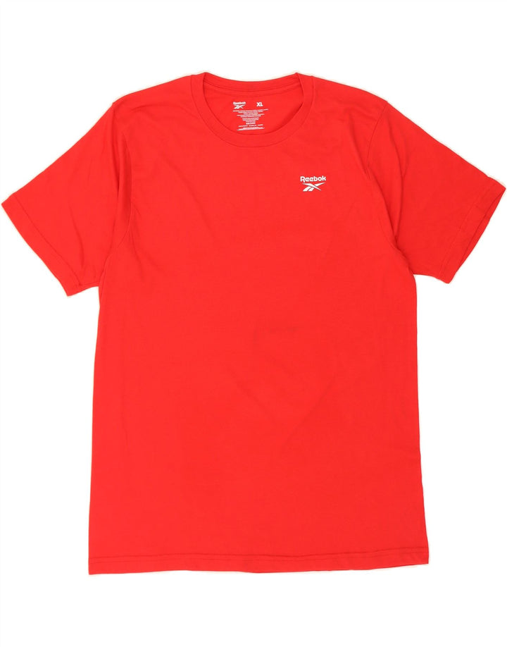 REEBOK Mens T-Shirt Top XL Red Cotton Vintage Reebok and Second-Hand Reebok from Messina Hembry 