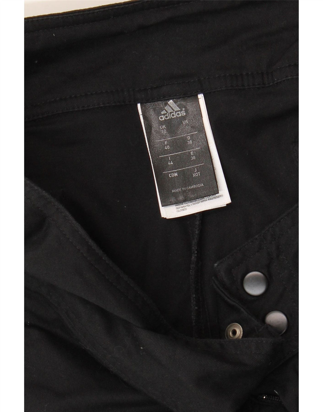 ADIDAS Womens Climalite Casual Trousers UK 12 Medium W32 L30 Black