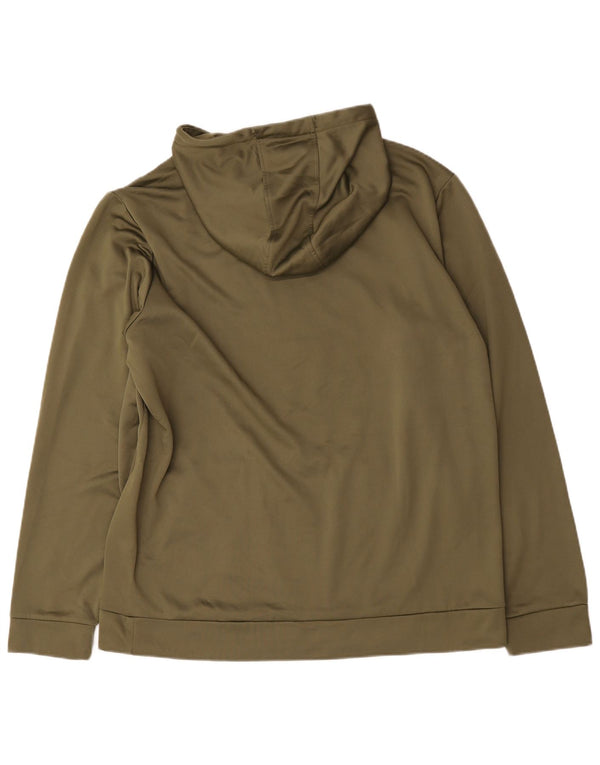 Under Armour Mens Hoodie Jumper 2XL Khaki