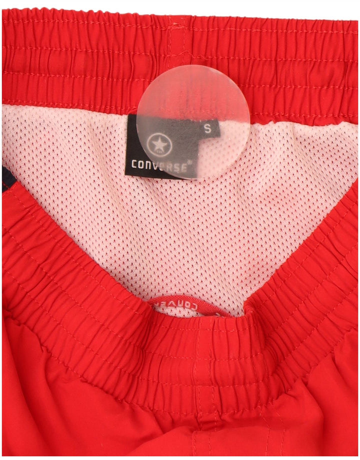 Converse Mens Swimming Shorts Small  Red Colourblock Polyester