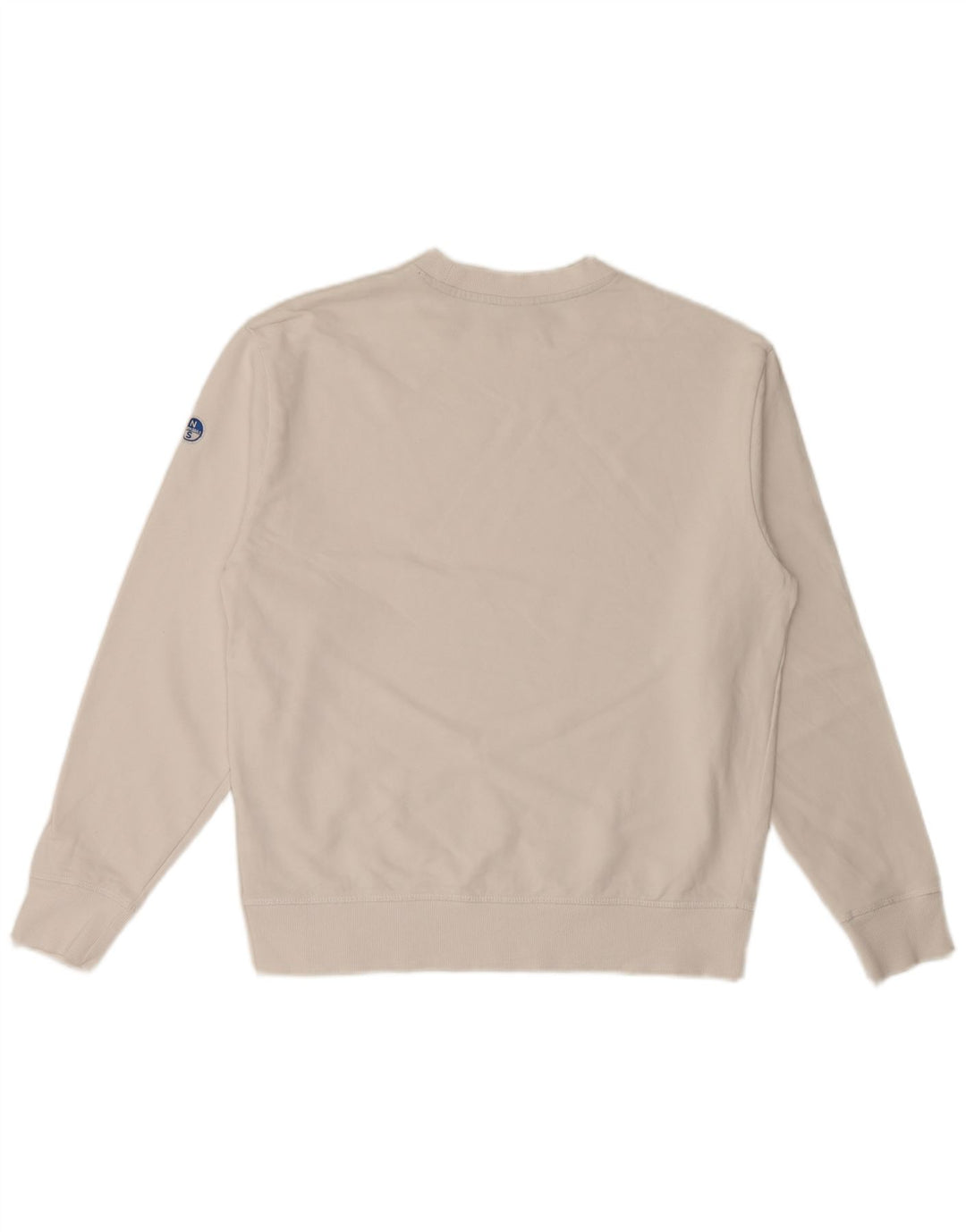 North Sails Mens Graphic Sweatshirt Jumper Small White Cotton