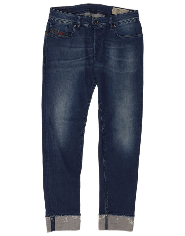 Diesel Mens Sleenker SP Slim Skinny Jeans W31 L32 Blue Cotton