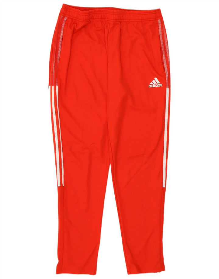 Adidas Mens Tracksuit Trousers Large Red Polyester Sports