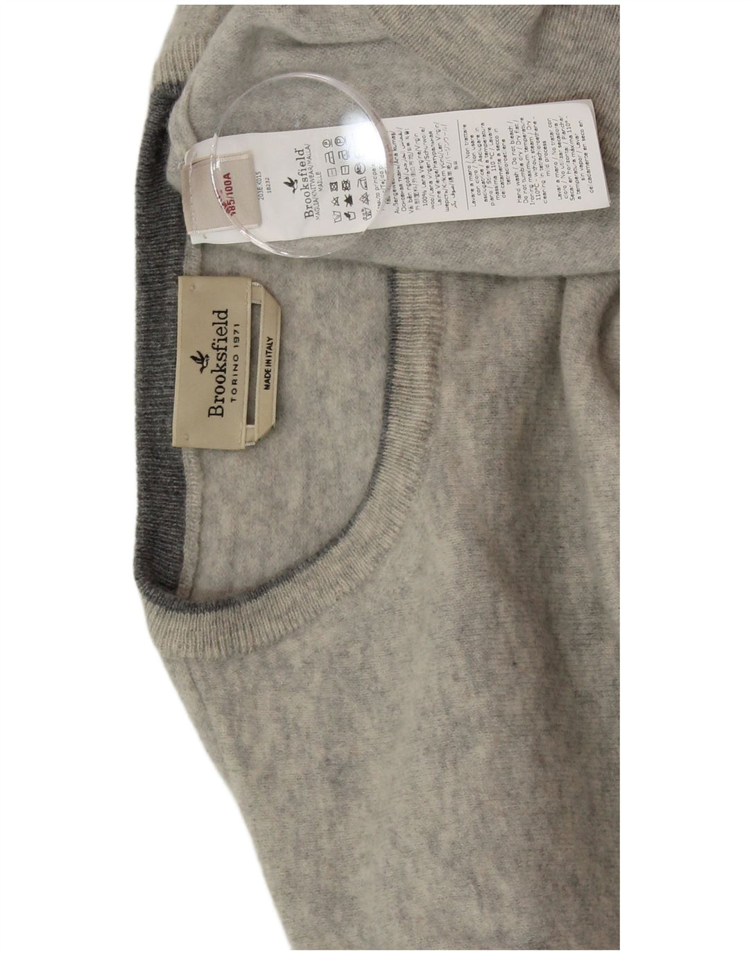 BROOKSFIELD Womens Crew Neck Jumper Sweater IT 52 2XL Grey Wool