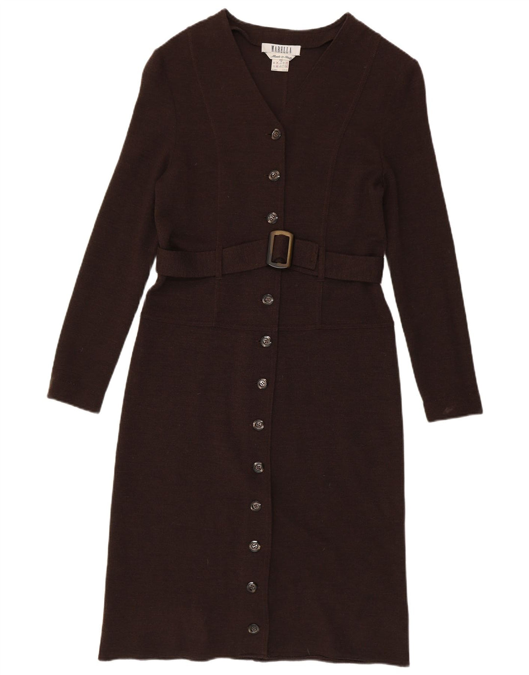 Marella Womens Jumper Dress IT 44 Medium Brown