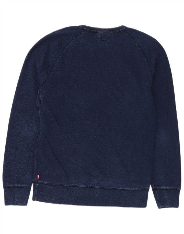 Levi's Mens Sweatshirt Jumper Small Navy Blue Cotton