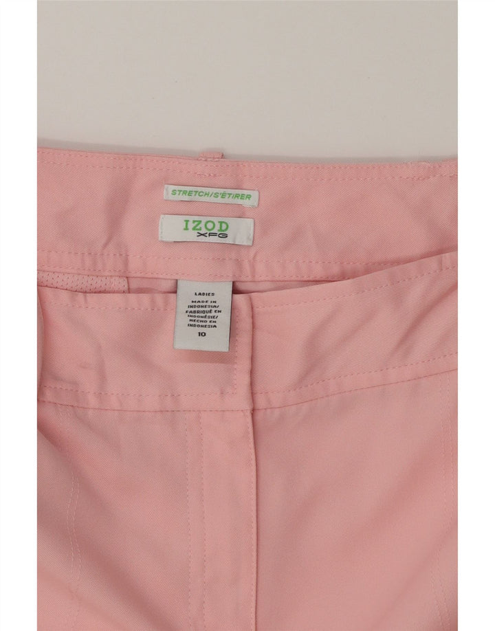 IZOD Womens Cargo Shorts US 10 Large W32  Pink Polyester Vintage Izod and Second-Hand Izod from Messina Hembry 