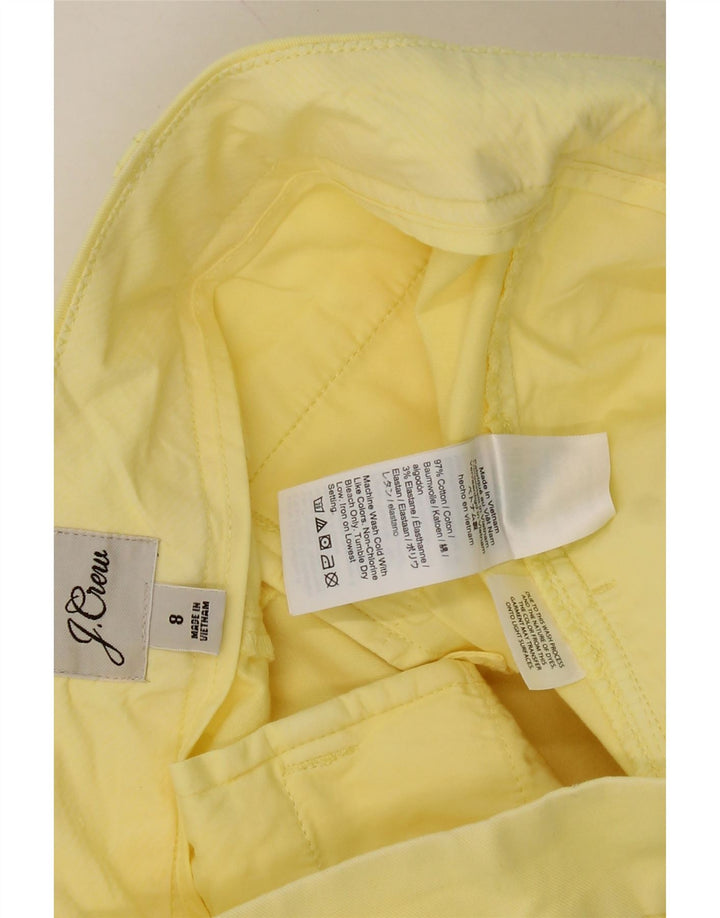 J. CREW Womens Chino Shorts US 8 Medium W30 Yellow Cotton Vintage J. Crew and Second-Hand J. Crew from Messina Hembry 