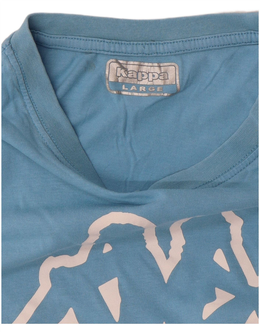 Kappa Mens Graphic T-Shirt Top Large Blue