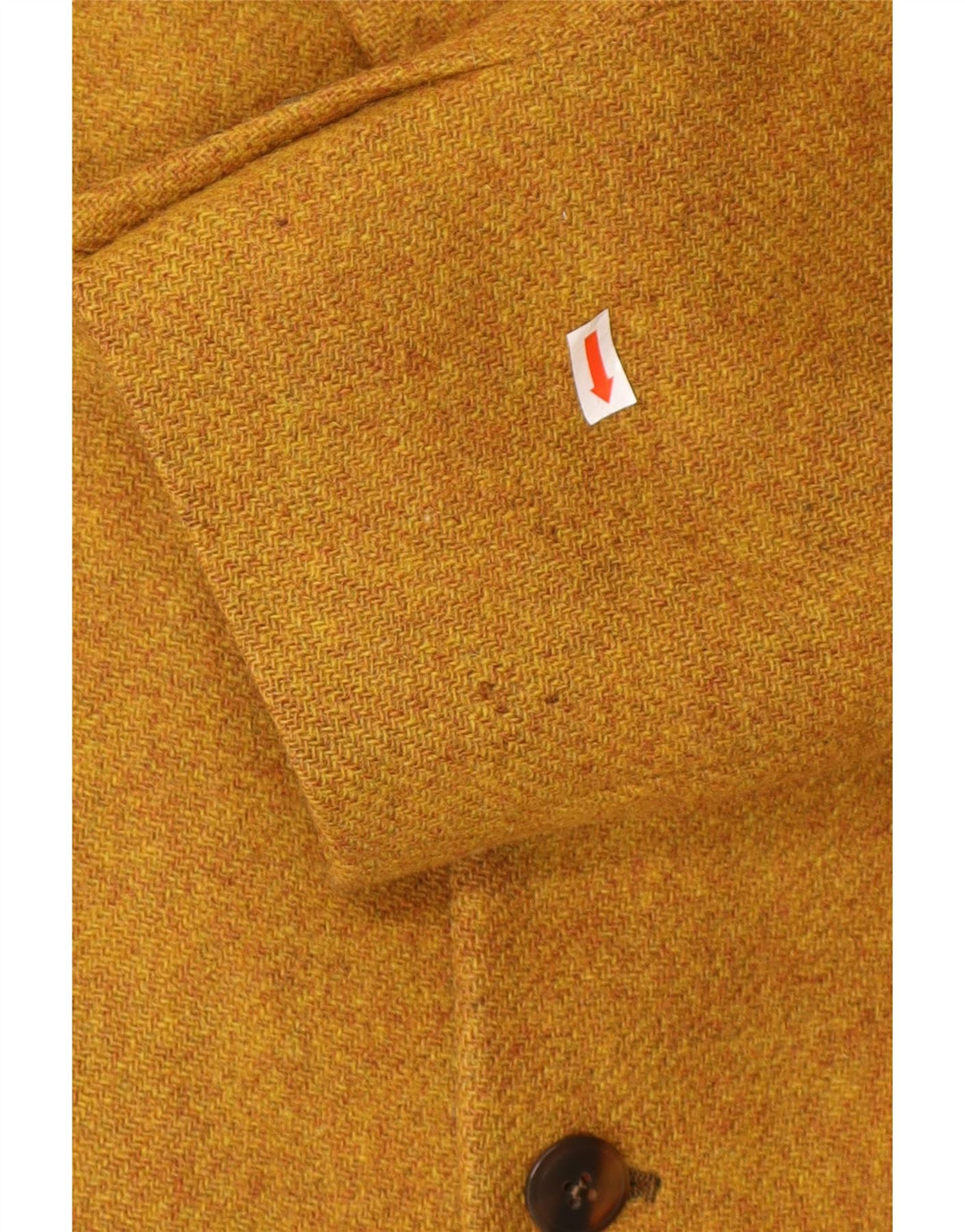 VINTAGE Mens 3 Button Blazer Jacket UK 40 Large Brown Virgin Wool