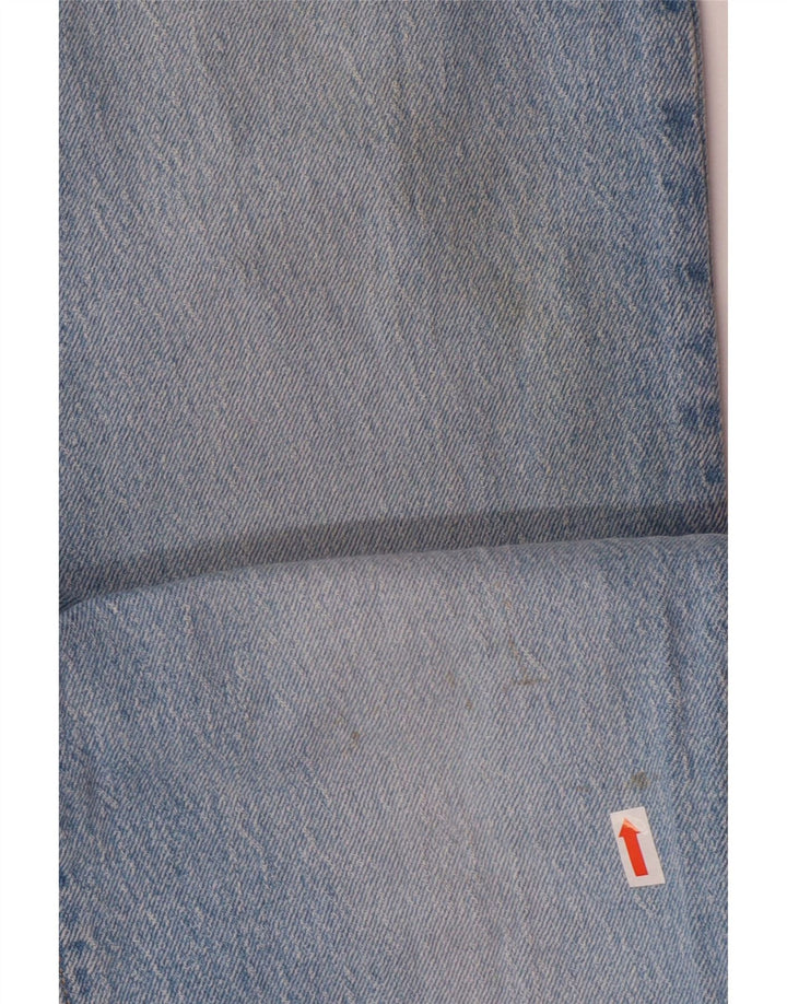 LEVI'S Womens 501 Straight Jeans W27 L32 Blue Cotton