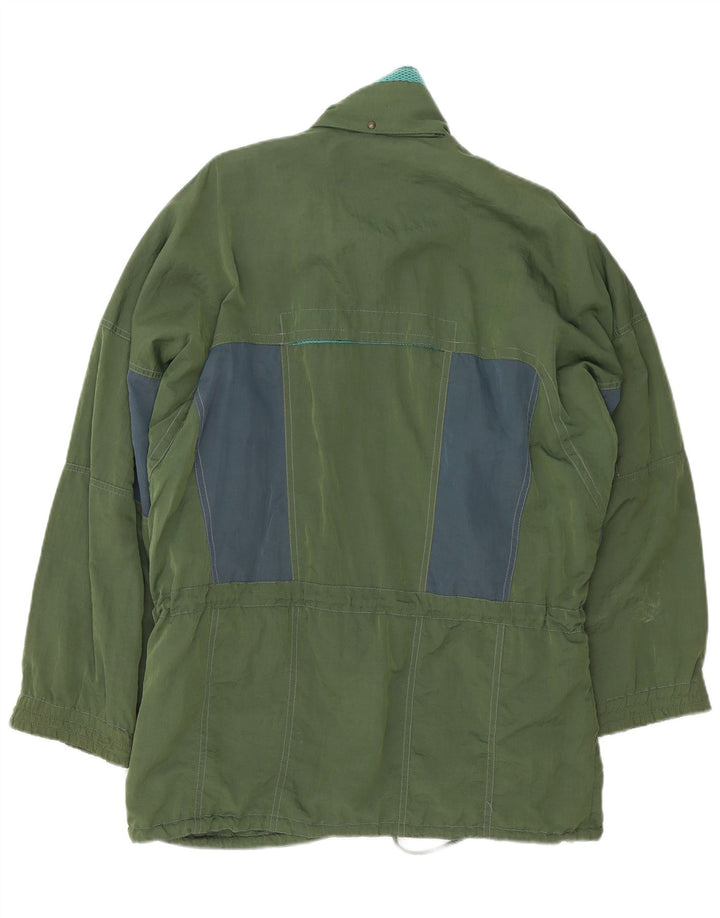 Colmar Mens Rain Jacket UK 40 Large Green Colourblock Polyamide
