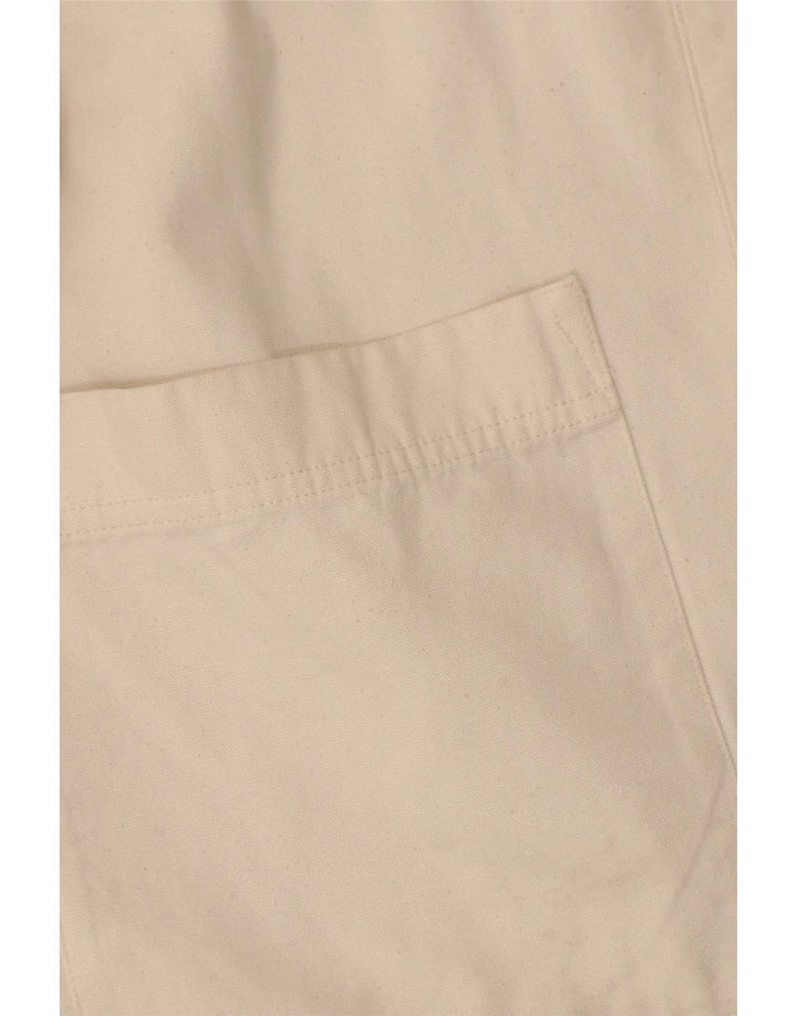 Zara Mens Utility Jacket UK 40 Large Beige Cotton