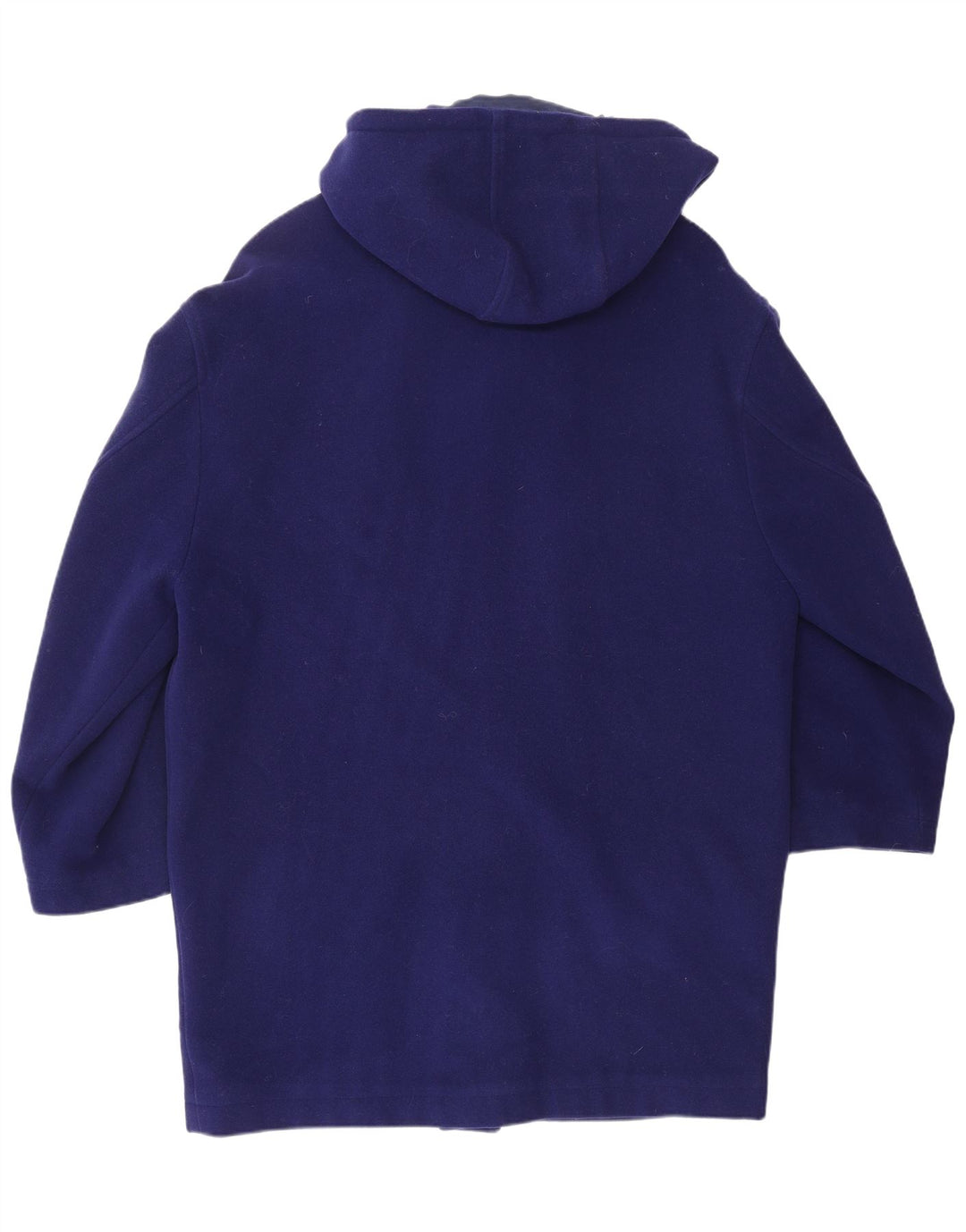 VERSACE Mens Hooded Duffle Coat UK 38 Medium Blue Wool Designer