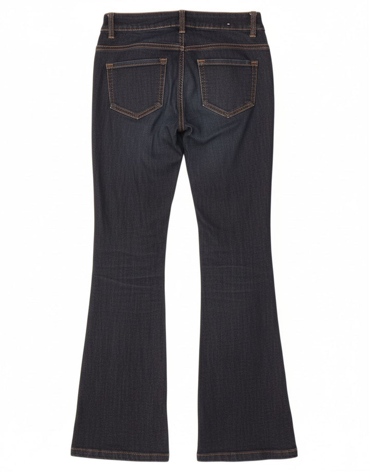 BENETTON Womens Bootcut Jeans  W27 L31 Navy Blue Cotton