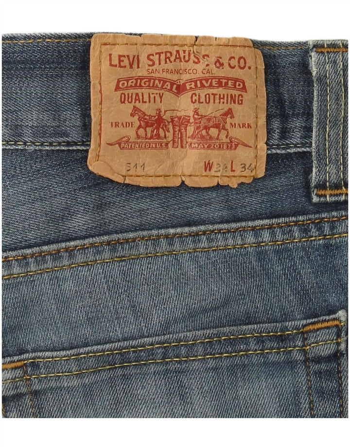 LEVI'S Mens 511 Slim Jeans W34 L26 Blue