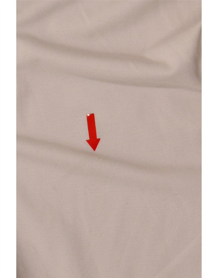 Kappa Mens Long Sleeve Polo Shirt Medium White Cotton