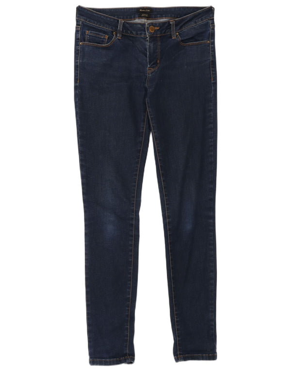 Massimo Dutti Womens Skinny Jeans EU 38 Small W28 L30 Navy Blue Cotton