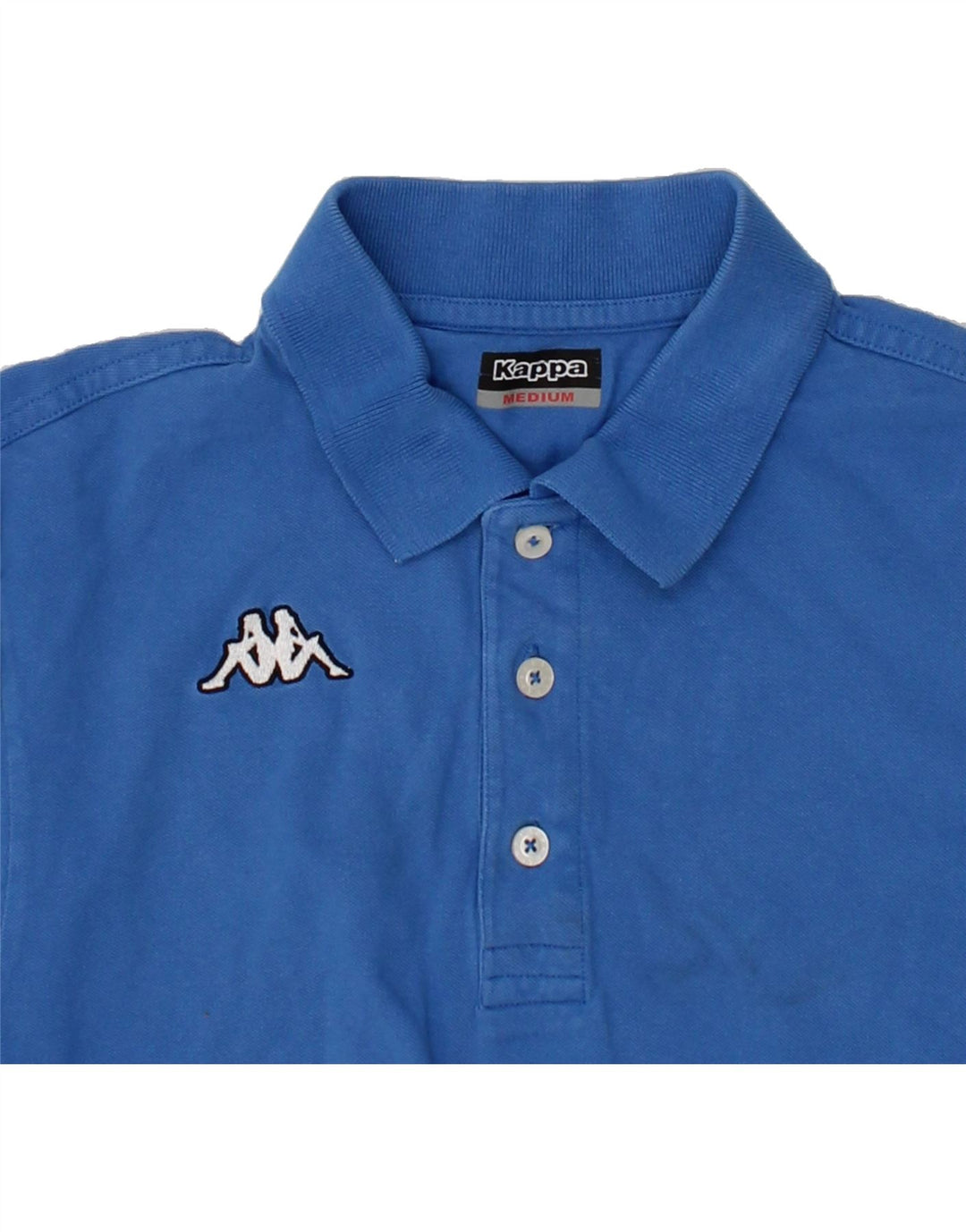 KAPPA Mens Polo Shirt Medium Blue Cotton Vintage Kappa and Second-Hand Kappa from Messina Hembry 