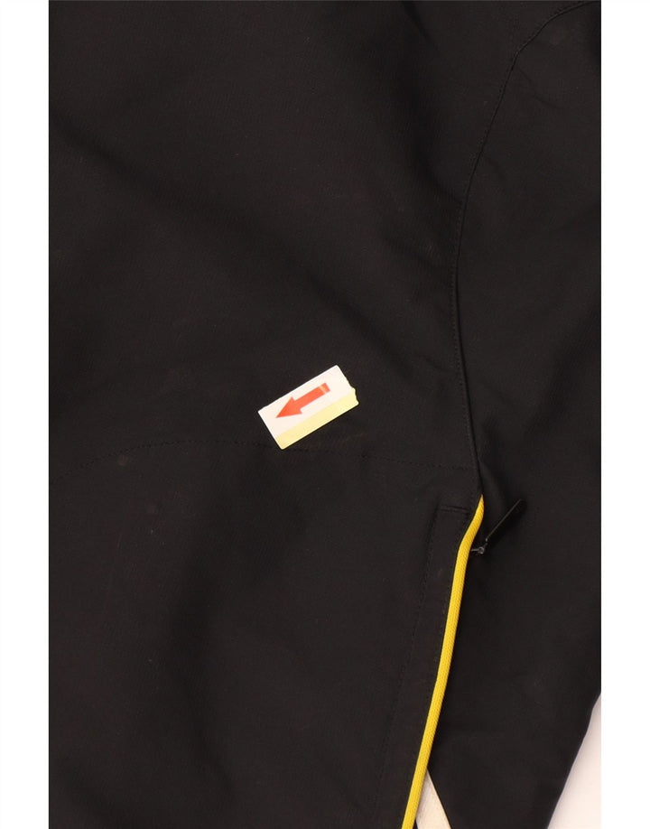 ADIDAS Boys Tracksuit Top Jacket 13-14 Years Black Polyester