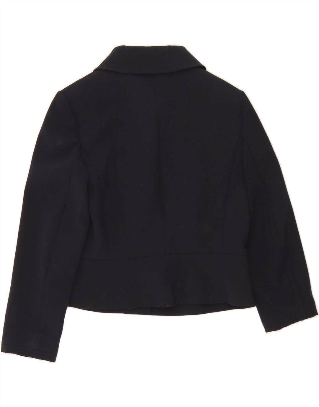 MAX & CO. Womens Blazer Jacket UK 12 Medium  Navy Blue Polyester Vintage Max & Co. and Second-Hand Max & Co. from Messina Hembry 