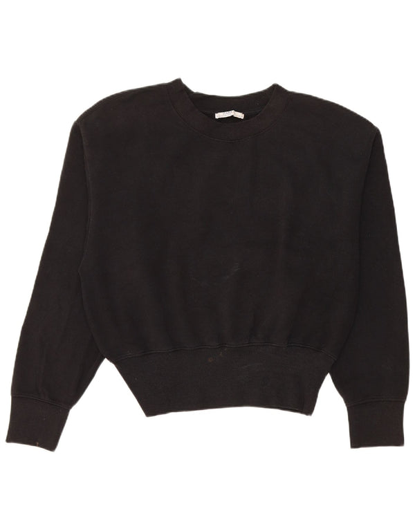 Zara Womens Sweatshirt Jumper UK 16 Large Black