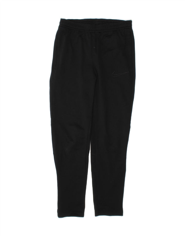 NIKE Boys Dri Fit Tracksuit Trousers 8-9 Years Small Black Polyester Vintage Nike and Second-Hand Nike from Messina Hembry 