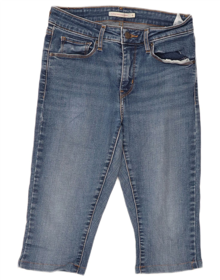 LEVI'S Womens Classic Mid Rise Skinny Capri Jeans US 6 Medium W26 L14 Blue