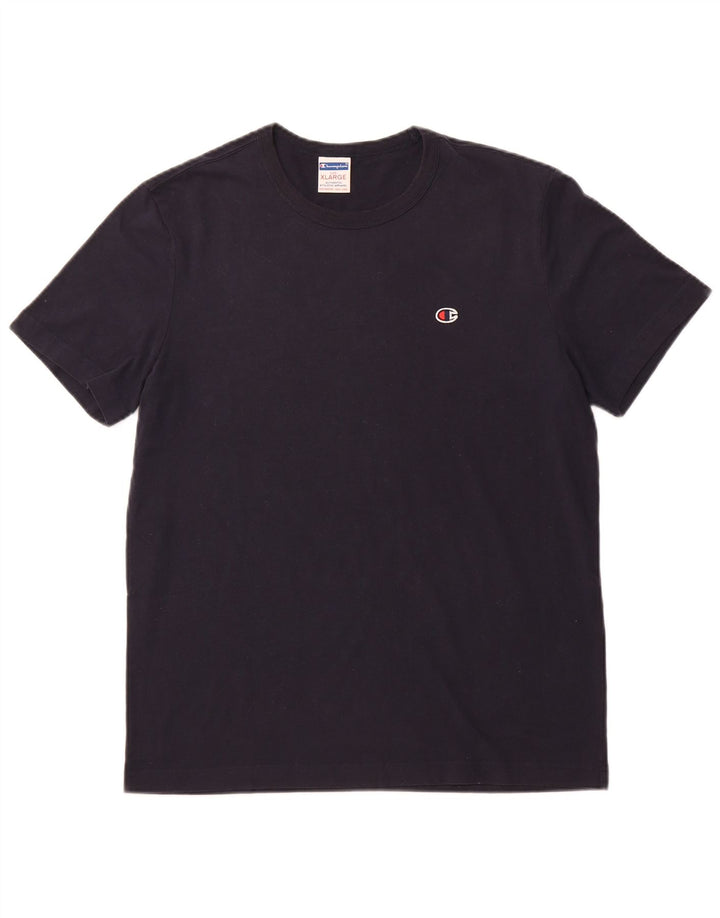 CHAMPION Mens T-Shirt Top XL Navy Blue