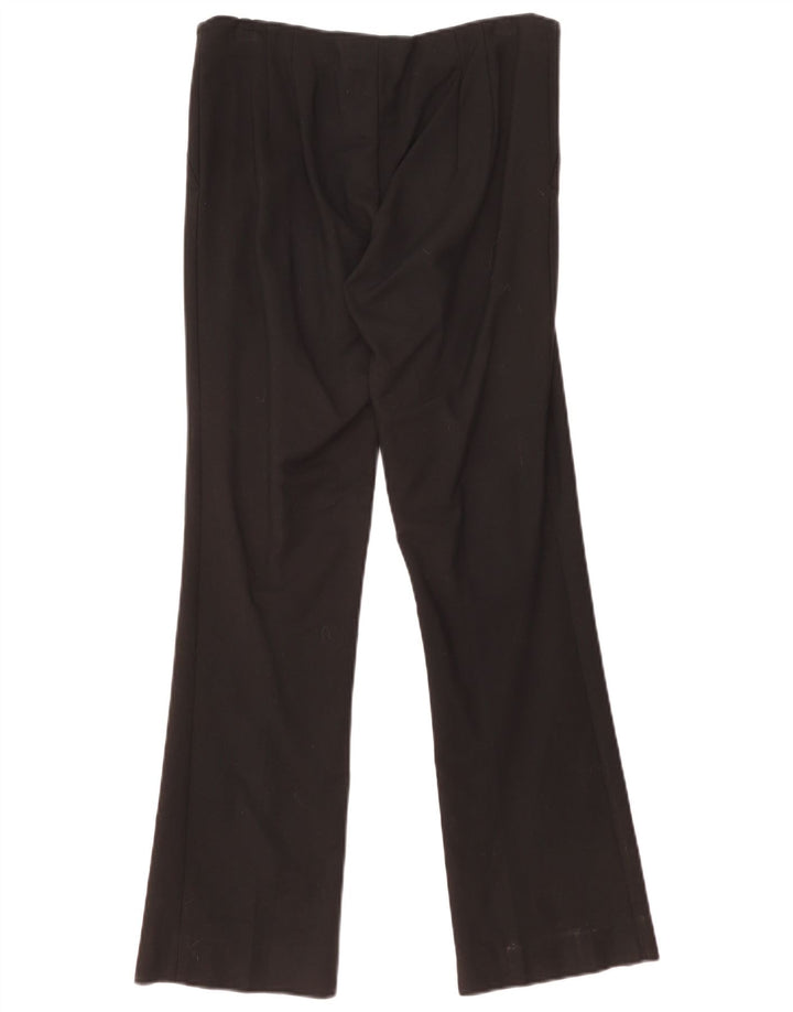 Zara Womens Bootcut Casual Trousers Medium W30 L30 Black Cotton